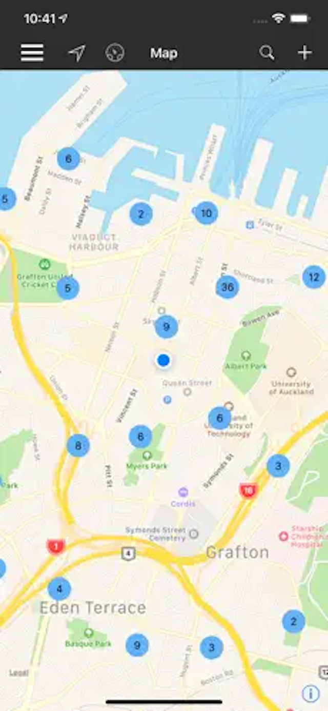 TrackIt map