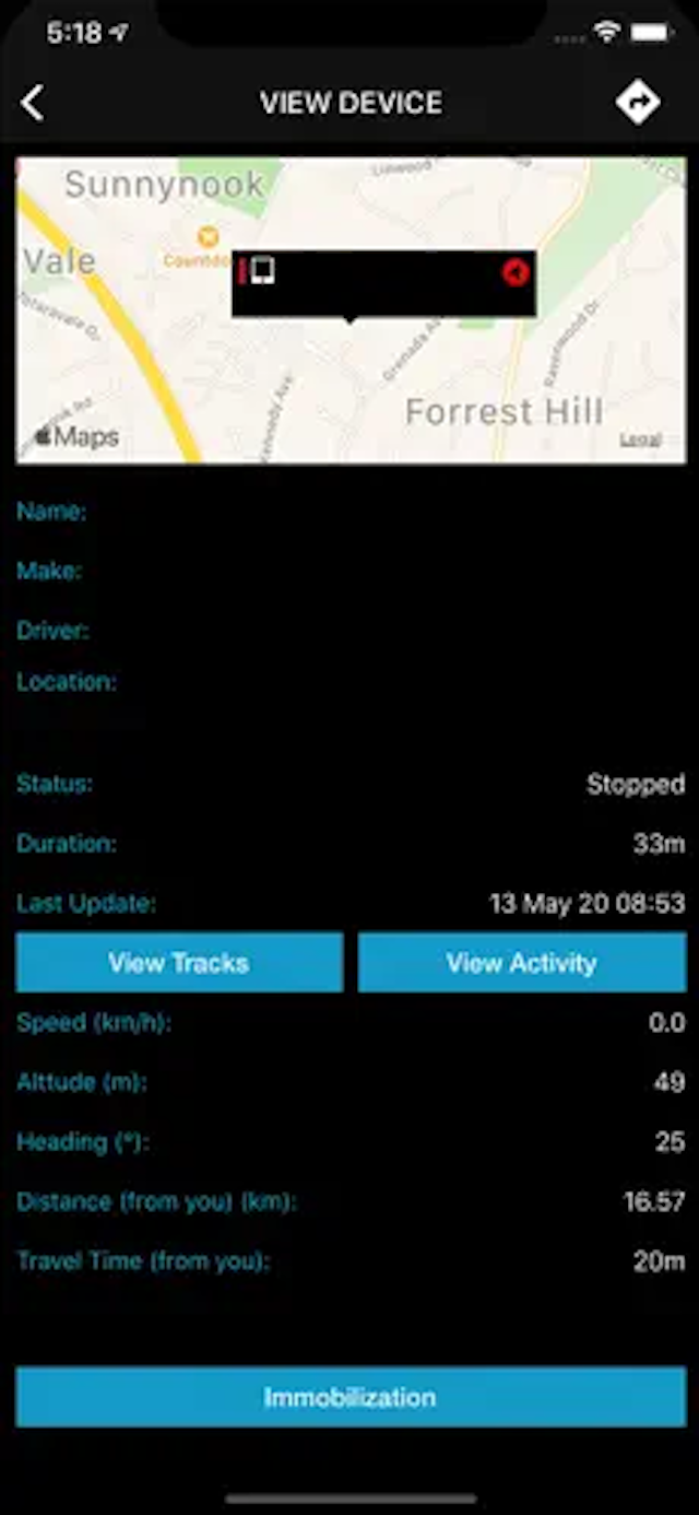 TrackIt device